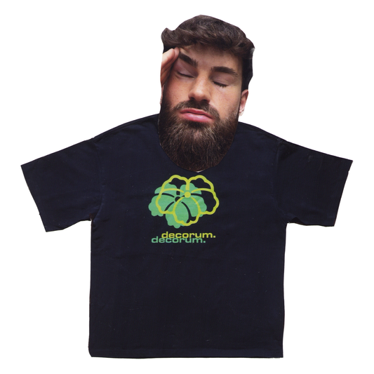 T-Shirt "Flowers" Black
